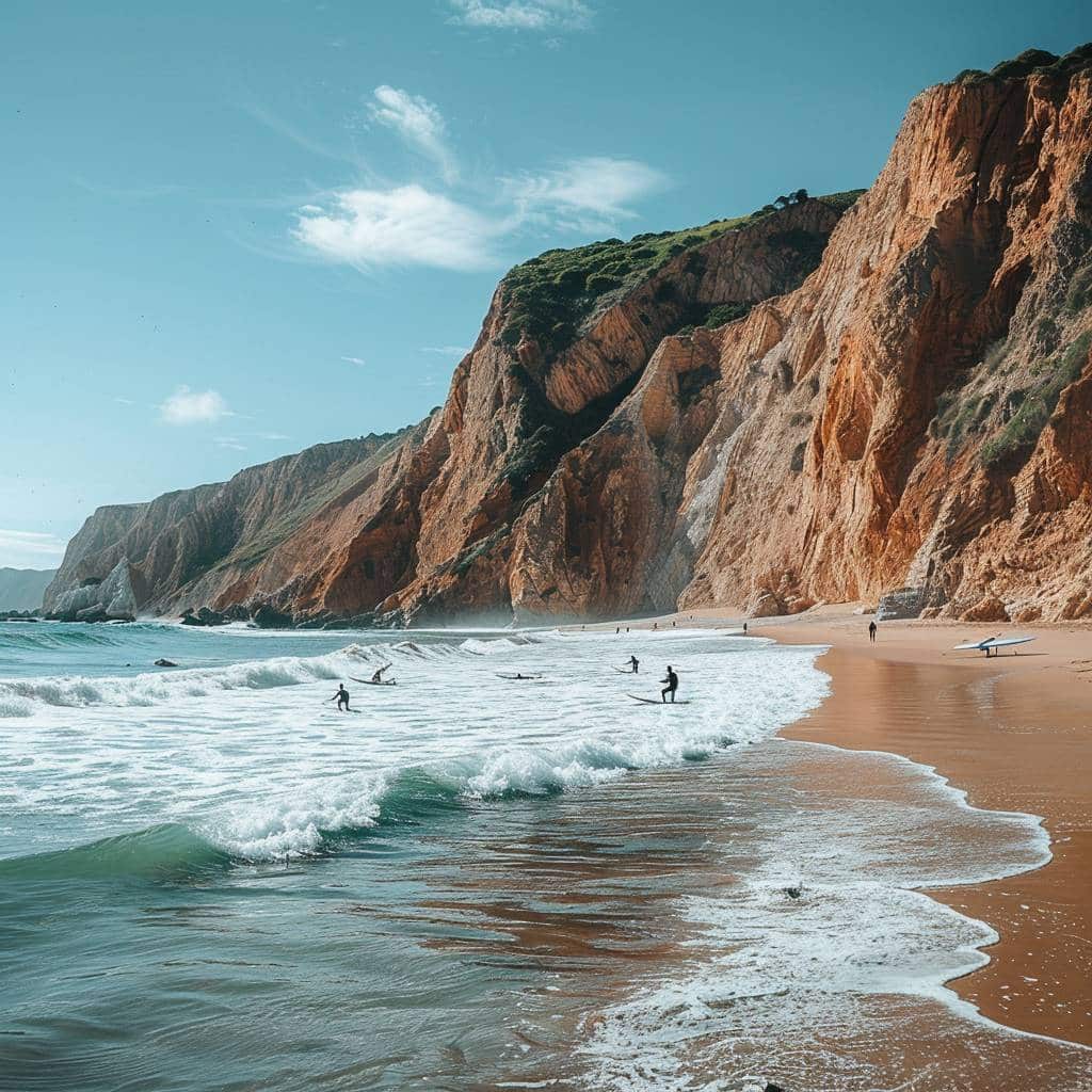 La plage de Bordeira : Un paradis pour les surfeurs