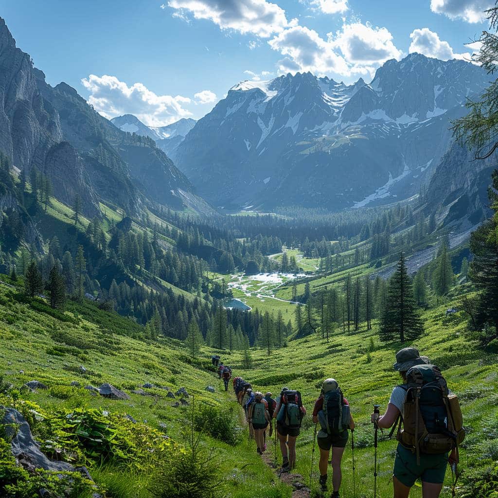 Le départ et la montée vers le lac du Poursollet