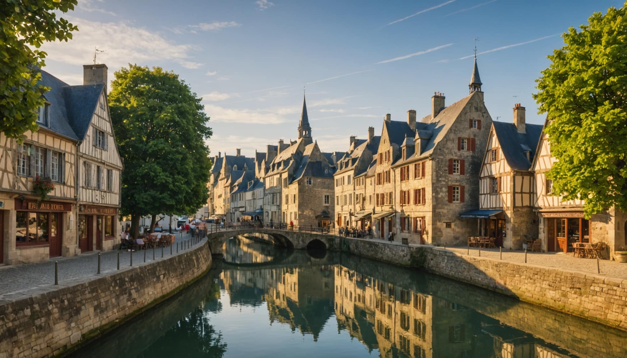 Paysage breton avec côtes et paysages sauvages