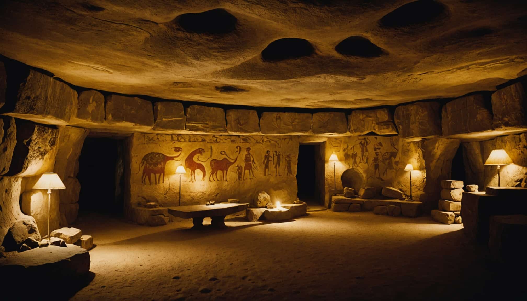 Grotte préhistorique avec peintures anciennes  
Site naturel unique à découvrir en Ardèche