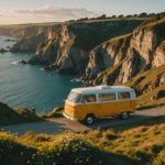 Paysages bretons explorés en camping-car