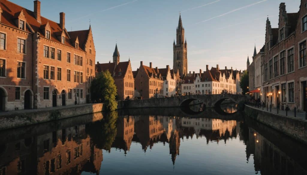 Ville belge avec monuments historiques et culture vivante