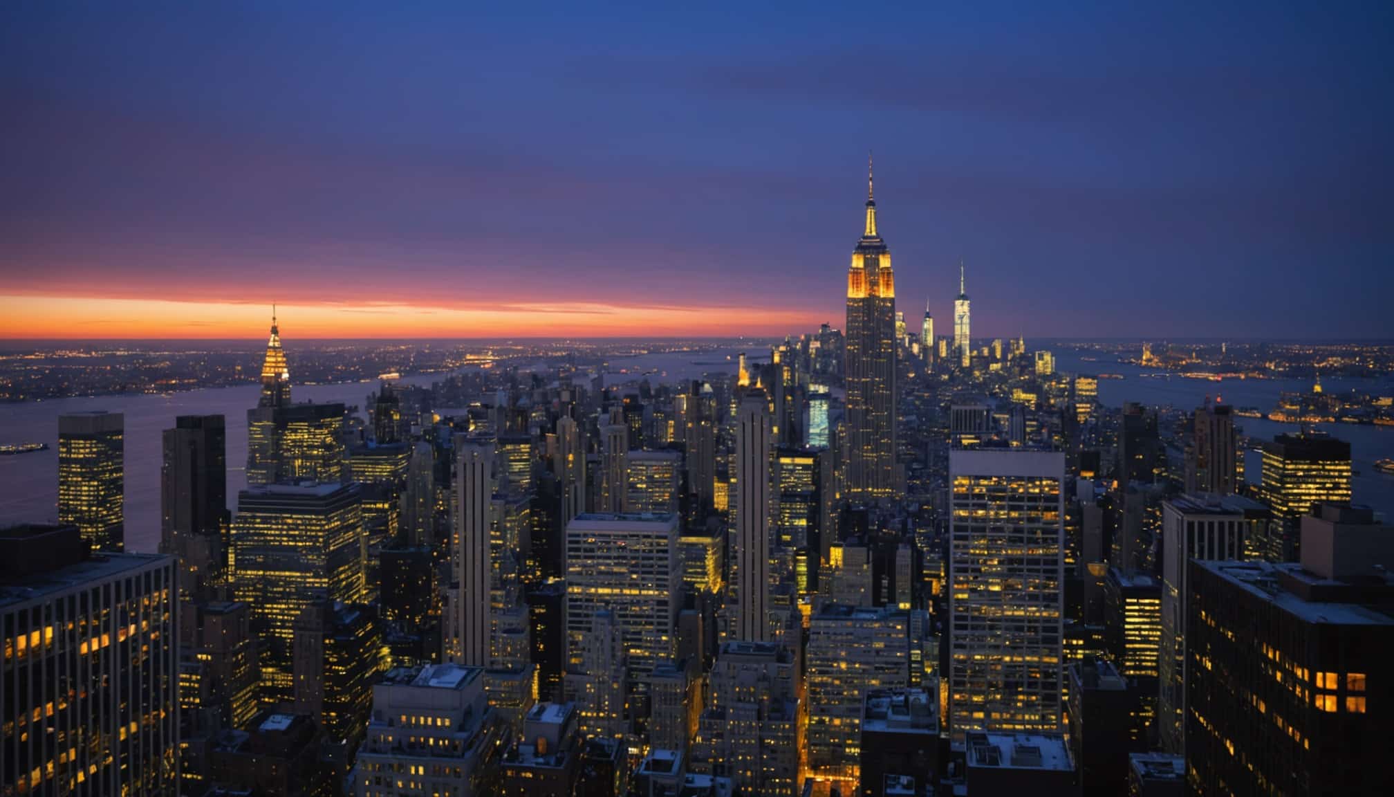 Vue d'un voyage entre Lyon et New York